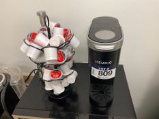 Keurig Coffee Machine w. Pod Holder and asst. pods