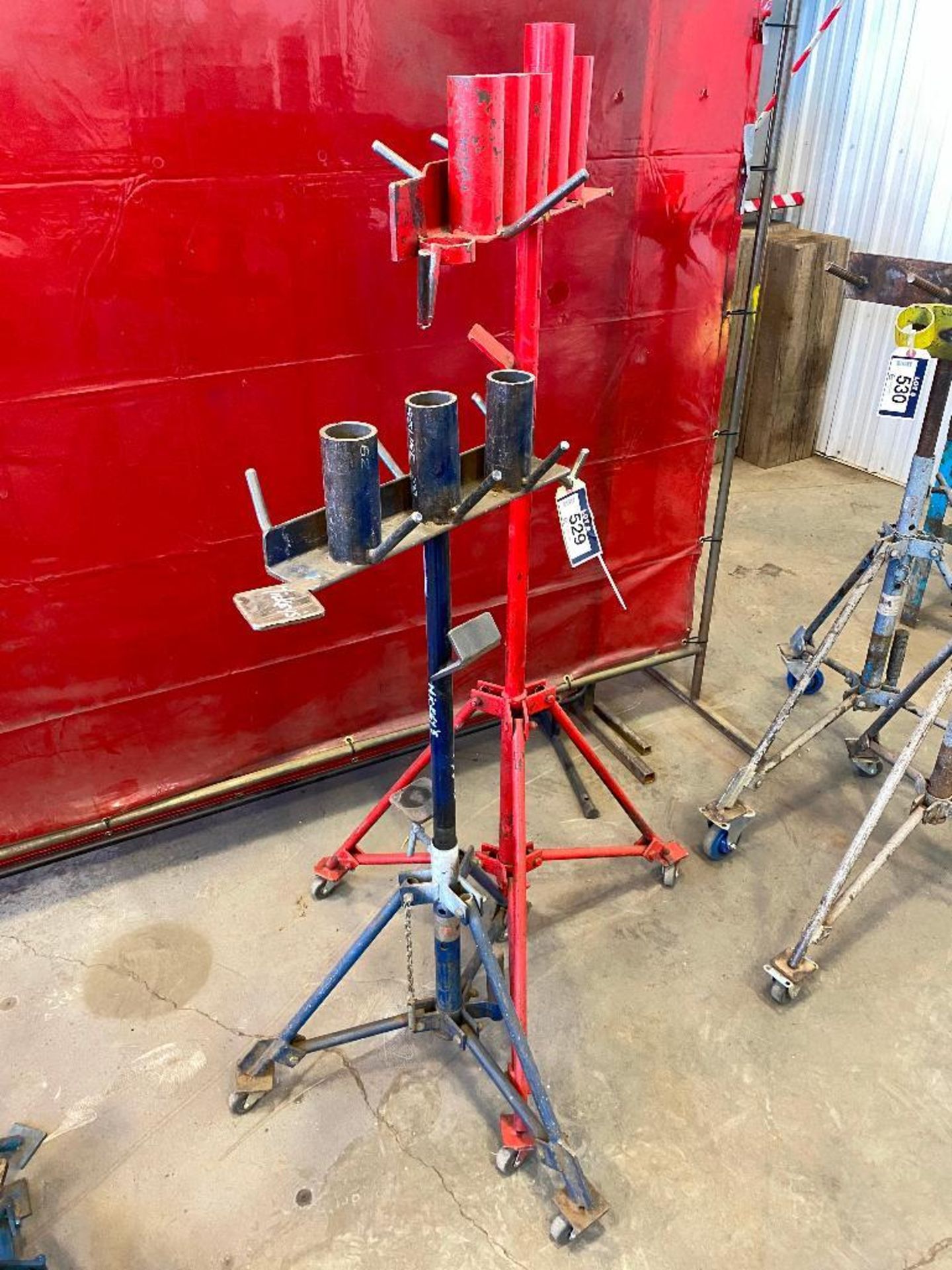Lot of (2) Collapsible Pipe Stands
