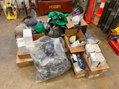 Lot of Asst. SCBA Masks, Hard Hats, Hearing Protection, Face Shields, etc.