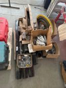 Pallet of Asst. Steel including Angle Iron, Flanges, Gaskets, etc.