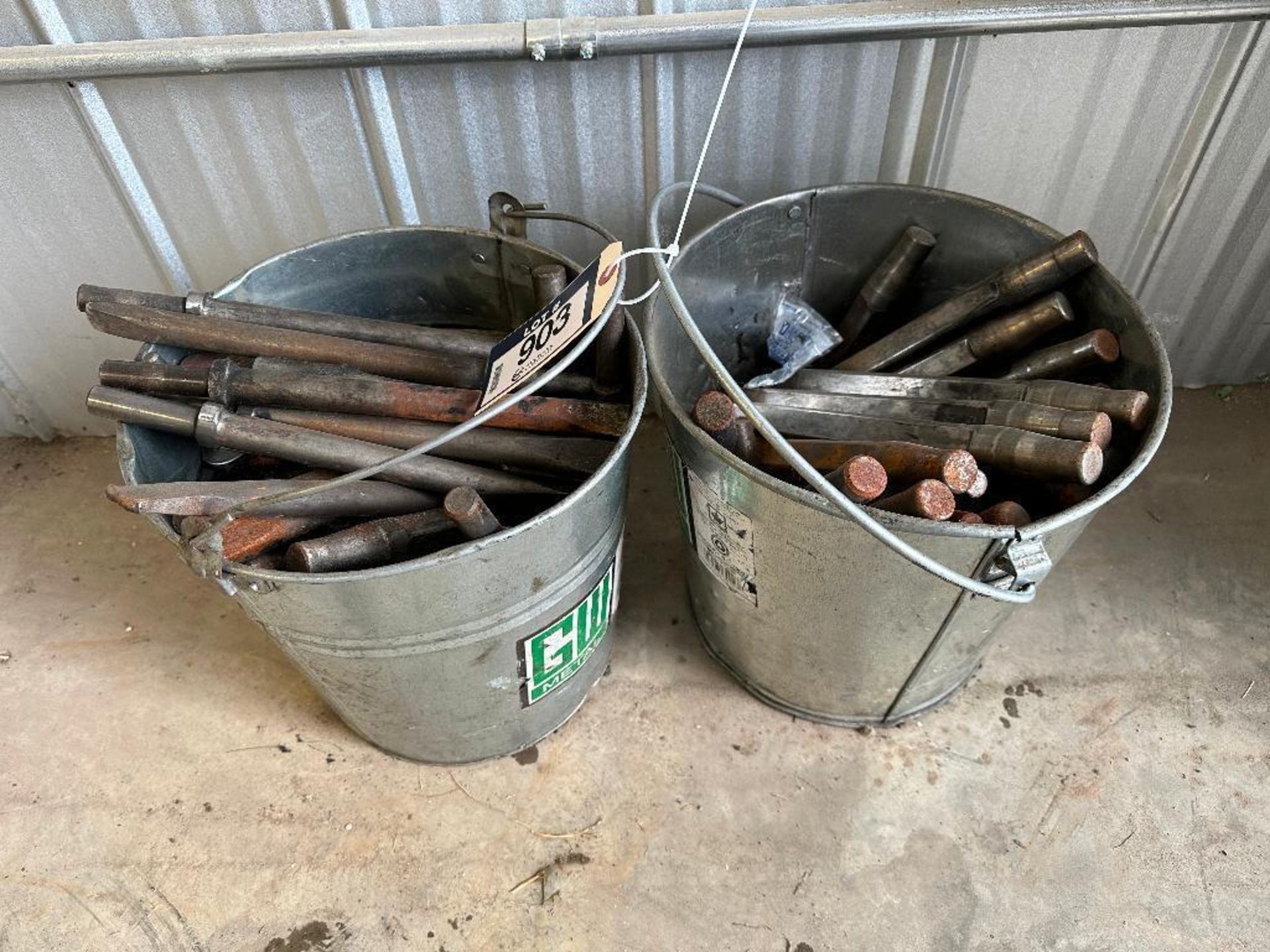 Lot of (2) Buckets of Asst. Chisel Bits - Image 2 of 4