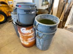 Lot of asst. Trash Cans