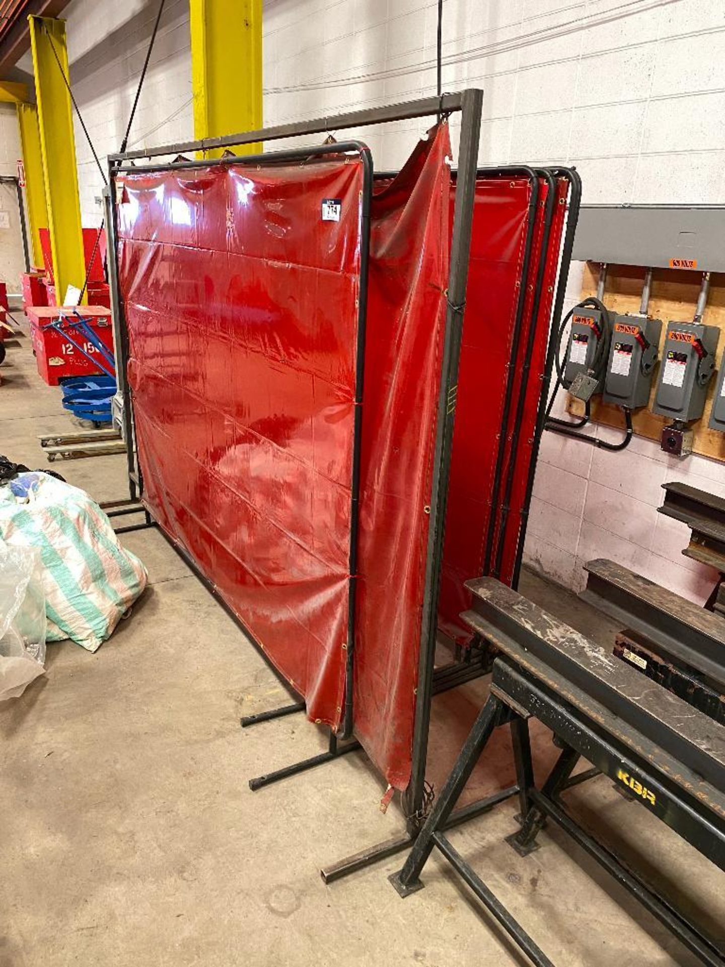 Lot of (5) 6' x 8' Welding Screens - Image 2 of 2