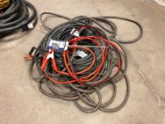 Lot of Asst. Booster Cables, Extension Cords, etc.