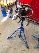Collapsible Pipe Stand w. custom positioner head