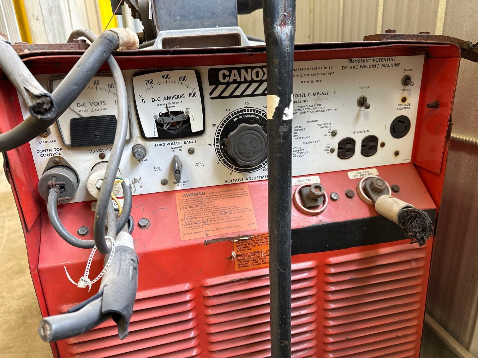 Canox Model C-MP-65E Welder w. Wire Feeder - Image 5 of 8