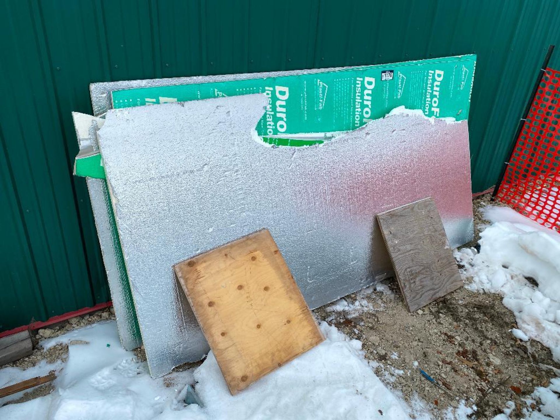 Lot of (4) Asst. Styrofoam Insulation Panels