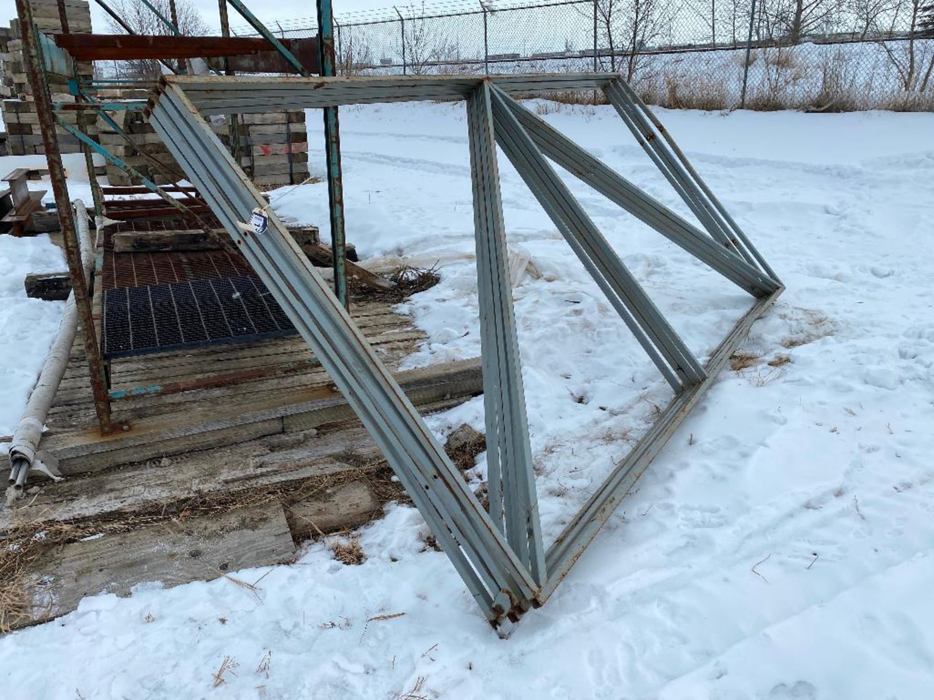 Lot of (4) 74" x 144" Steel Frames