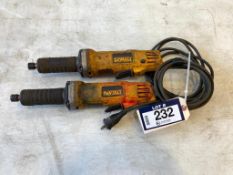 Lot of (2) Dewalt Die Grinders