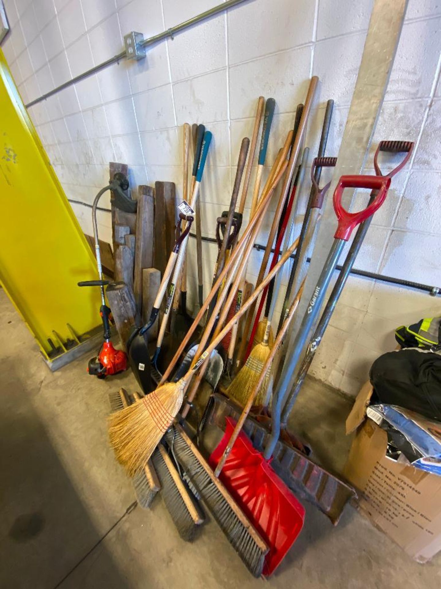 Lot of asst. Brooms and Shovels - Image 2 of 3
