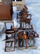 Lot of asst. Pipe Positioner Clamps and steel cutoffs