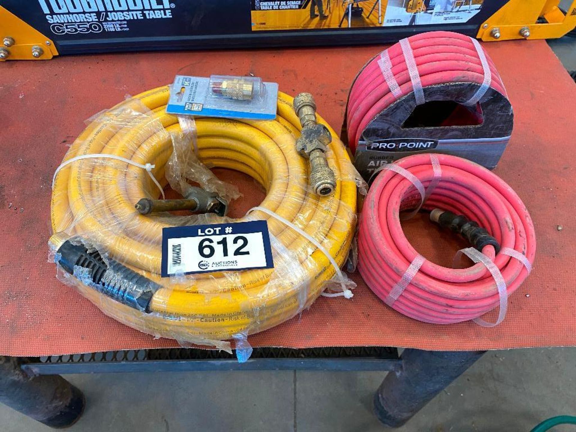 Lot of (3) Pneumatic hoses