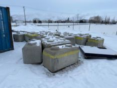 Lot of Approx. (25) Asst. Concrete Lego Blocks