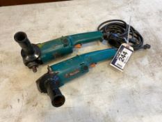 Lot of (2) Makita 5" Angle Grinders