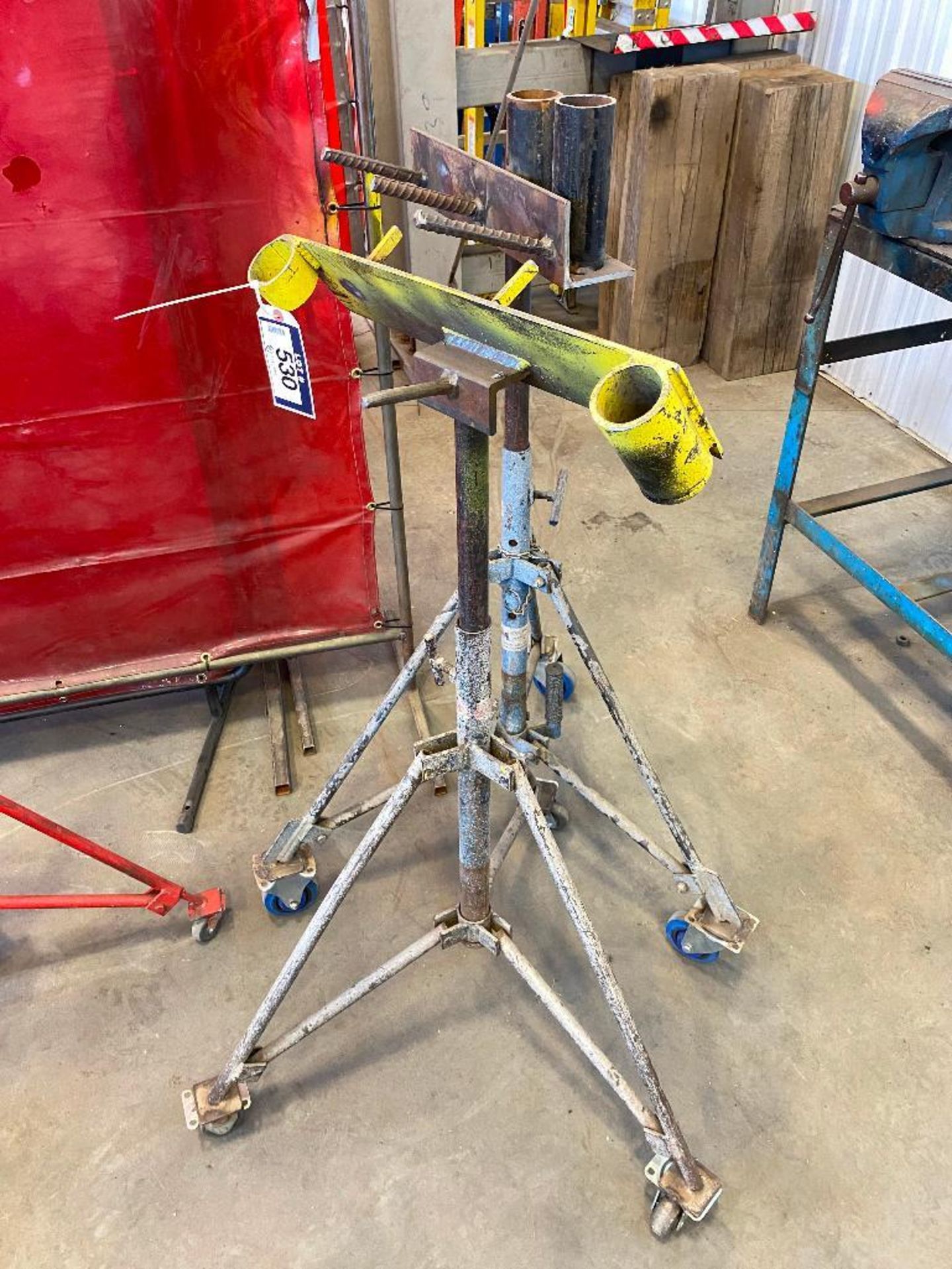 Lot of (2) Collapsible Pipe Stands