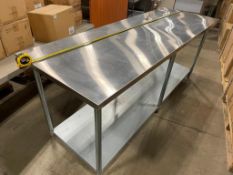 TARRISON 84" X 30" STAINLESS STEEL WORK TABLE WITH CAN OPENER