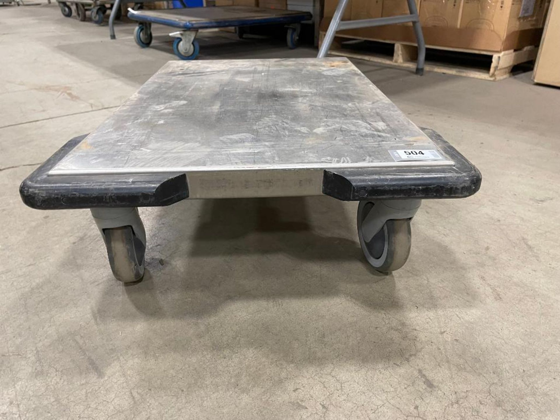 27.5" X 17.5" MOBILE STAINLESS STEEL PLATFORM - Image 3 of 3