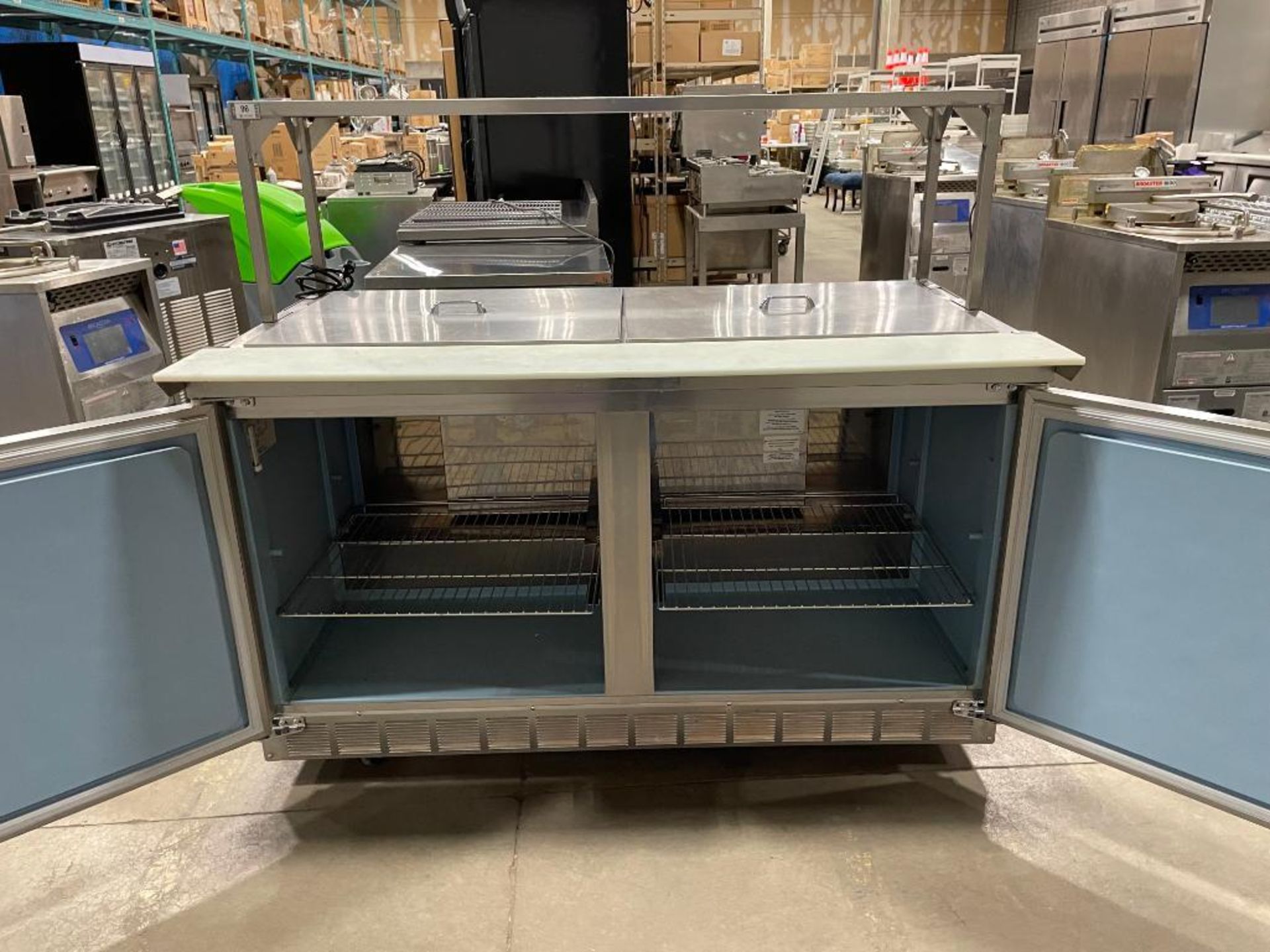 DELFIELD 4460N-24M 60" REFRIGERATED PREP TABLE WITH OVERSHELF - Image 2 of 11