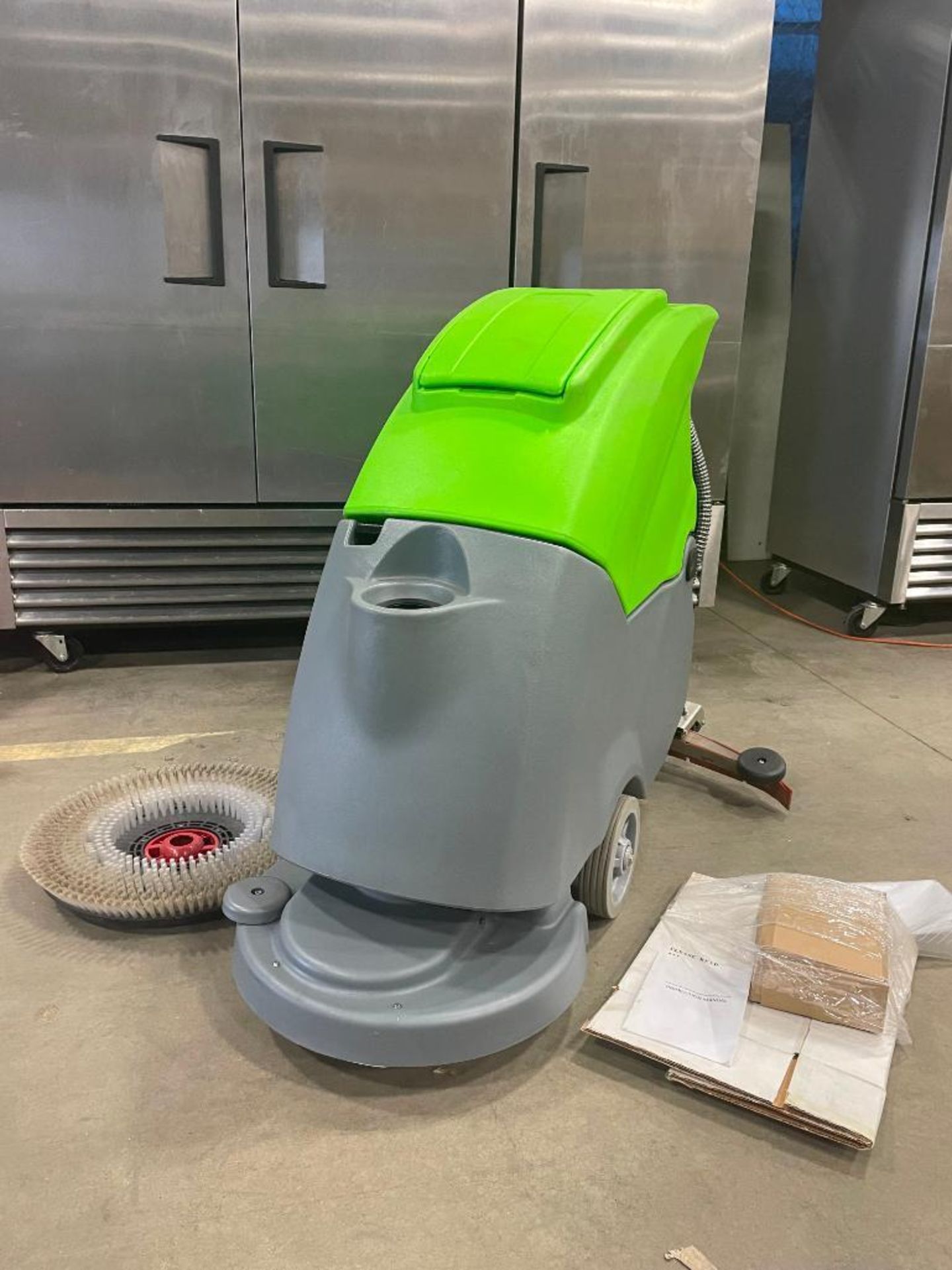 NEW 2022 AOKEQI OK-500 19" WIDE WALK BEHIND ELECTRIC INDUSTRIAL AUTO FLOOR SCRUBBER/DRYER