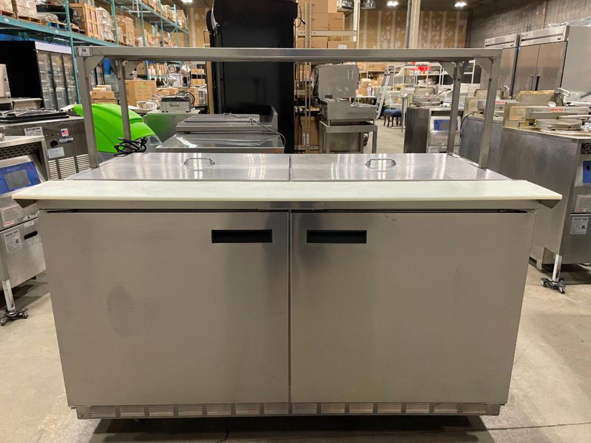 DELFIELD 4460N-24M 60" REFRIGERATED PREP TABLE WITH OVERSHELF