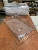 FULL SIZE 2" DEEP POLYCARB INSERTS - LOT OF 8 - BROWNE 38002 - NEW