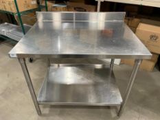 41" X 30" STAINLESS STEEL WORK TABLE