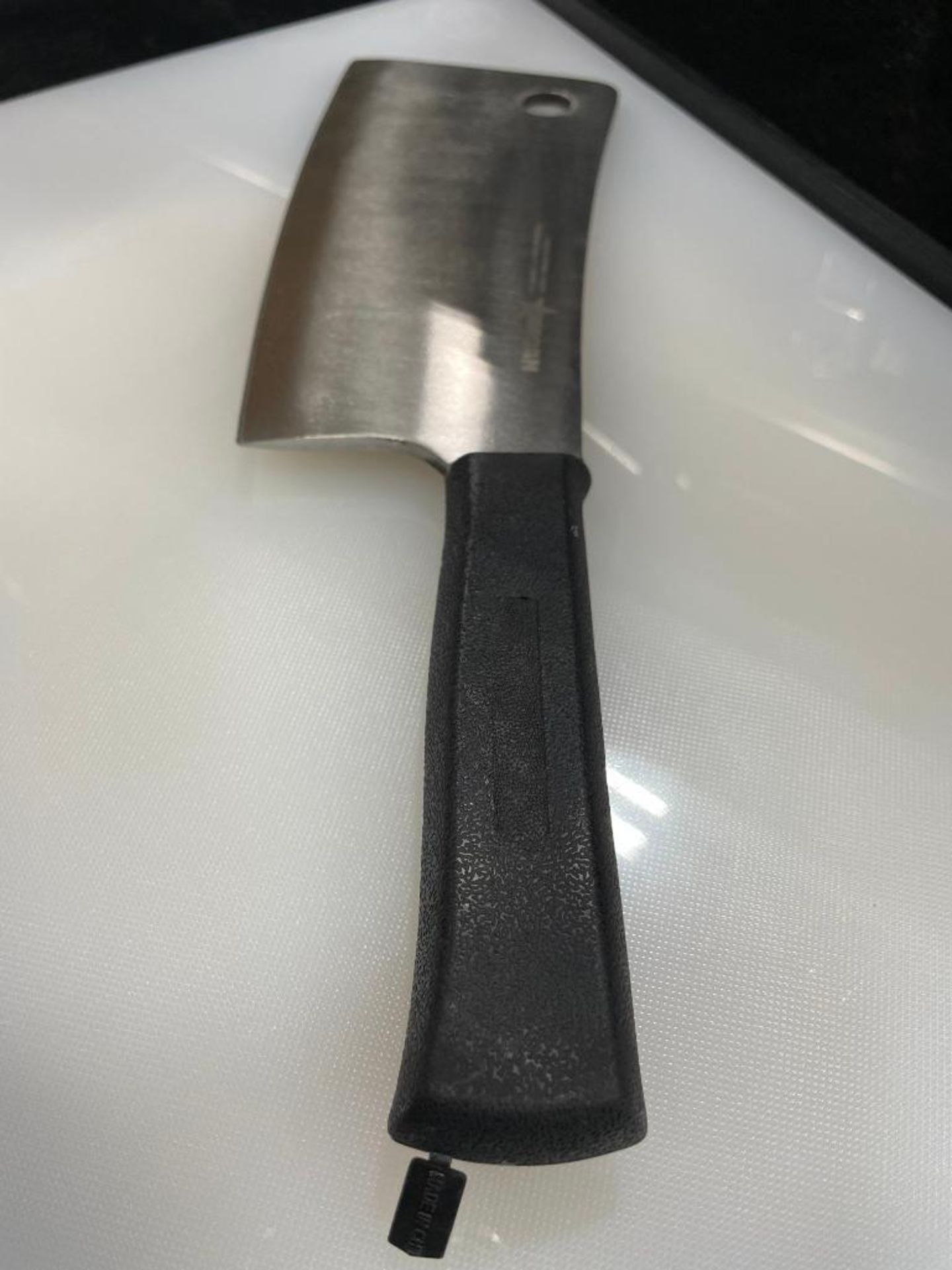 7" CLEAVER W/BLACK POLY HANDLE, OMCAN 10549 - NEW - Image 3 of 3