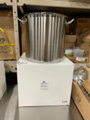 24QT HEAVY DUTY STAINLESS STOCK POT INDUCTION CAPABLE, JR 47242 - NEW