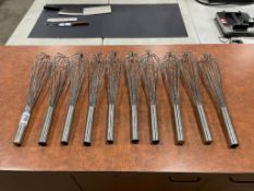 (10) STAINLESS STEEL WHISKS