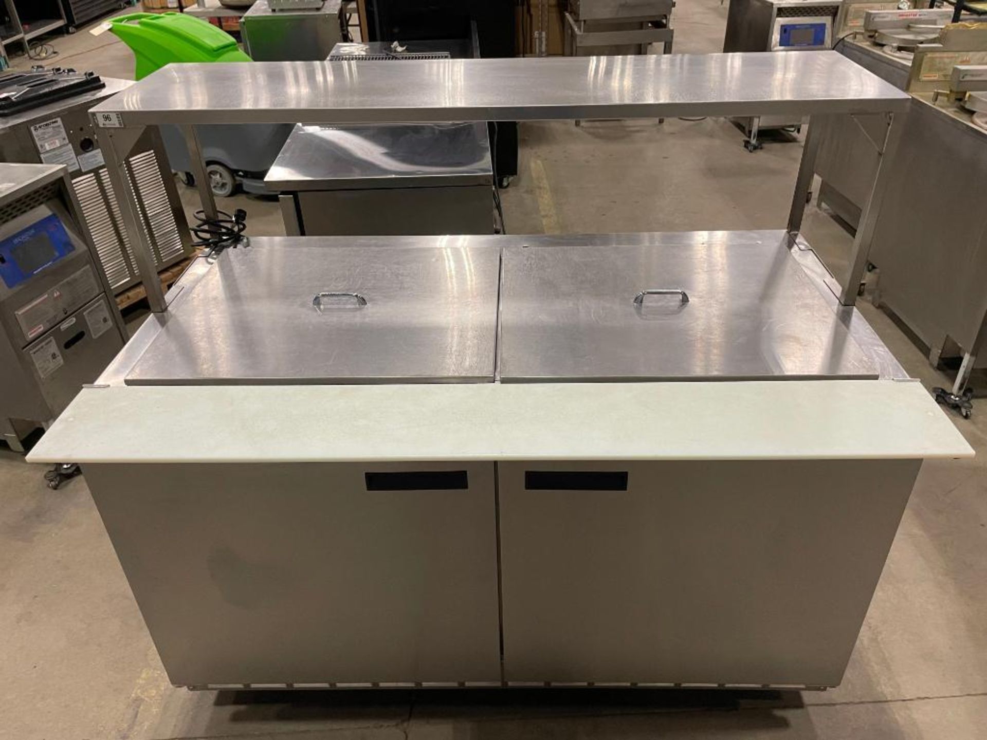 DELFIELD 4460N-24M 60" REFRIGERATED PREP TABLE WITH OVERSHELF - Image 5 of 11