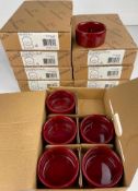 2 CASES OF CHEF & SOMMELIER PURITY 2 OZ. RED CIRCULAR BOWLS, 24/CASE - NEW