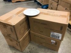 4 CASES OF 7" WHITE PORCELAIN PLATES, ARCOROC FF414 - 36 PER CASE - NEW