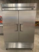 TRUE T-49F-HC STAINLESS STEEL DOUBLE SOLID DOOR REACH-IN FREEZER