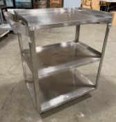 LAKESIDE 411 STAINLESS STEEL UTILITY CART 15" X 24" - 500 LB CAPACITY