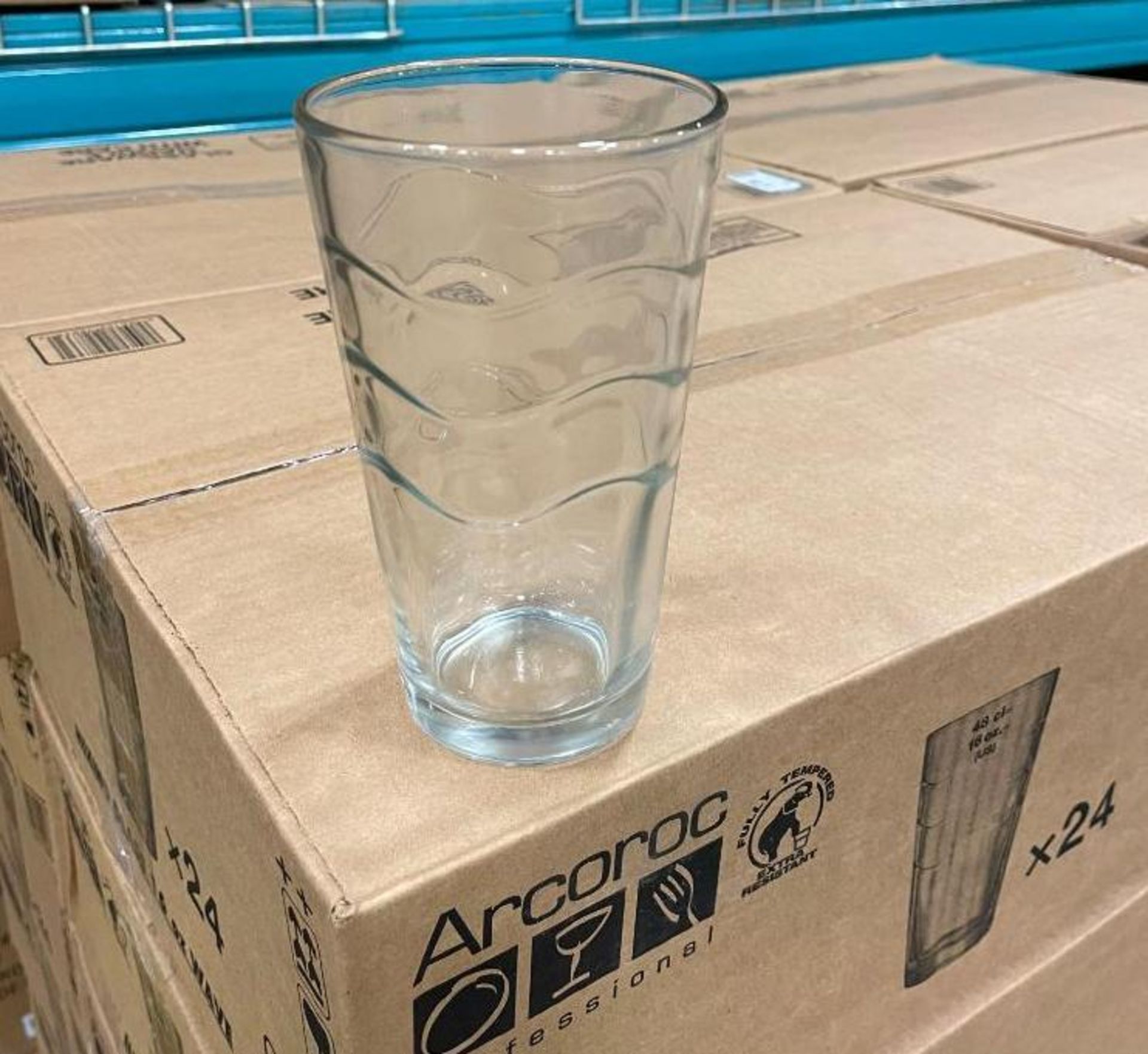 16OZ/480ML WAVE MIXING GLASSES, ARCOROC C8887 - 6 CASES - NEW - Image 3 of 5