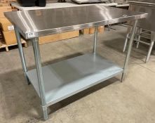 48" STAINLESS STEEL WORK TABLE