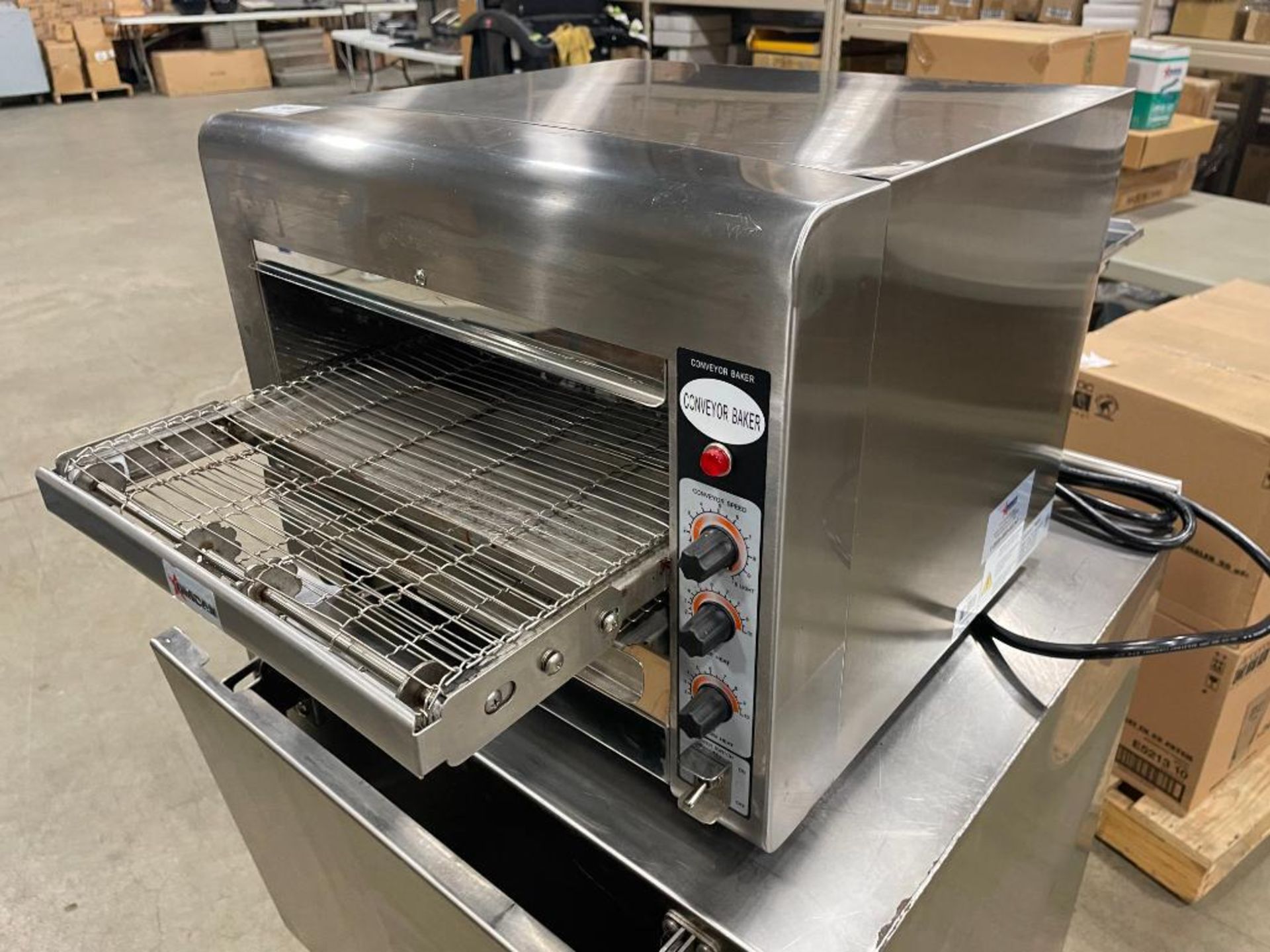 OMCAN 11387 CONVEYOR OVEN WITH 14" CONVEYOR BELT