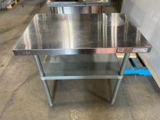EFI 36" X 24" STAINLESS STEEL WORK TABLE