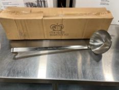 BOX OF 12 OZ STAINLESS STEEL LADLE, JOHNSON ROSE 3212 - LOT OF 12 - NEW