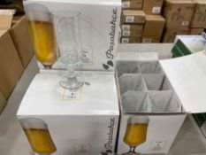4 BOXES OF PASABAHCE 12 OZ. MALDIVE TULIPE BEER GLASSES, 6/BOX - NEW