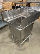 TARRISON TA-CDS118 STAINLESS STEEL CORNER DRAIN SINGLE WELL SINK WITH TAPS