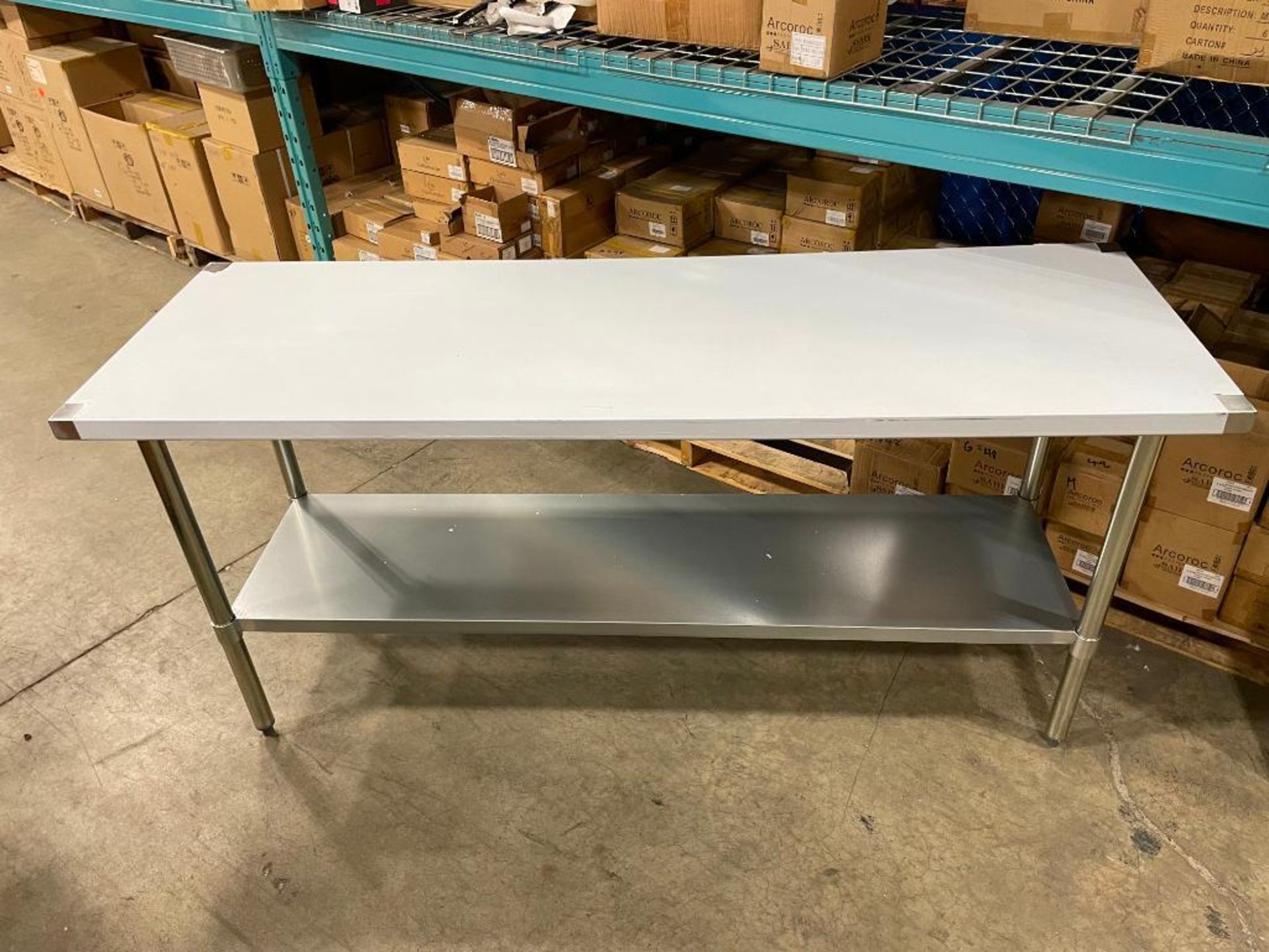 NEW 72" X 30" STAINLESS STEEL WORK TABLE - Image 4 of 4