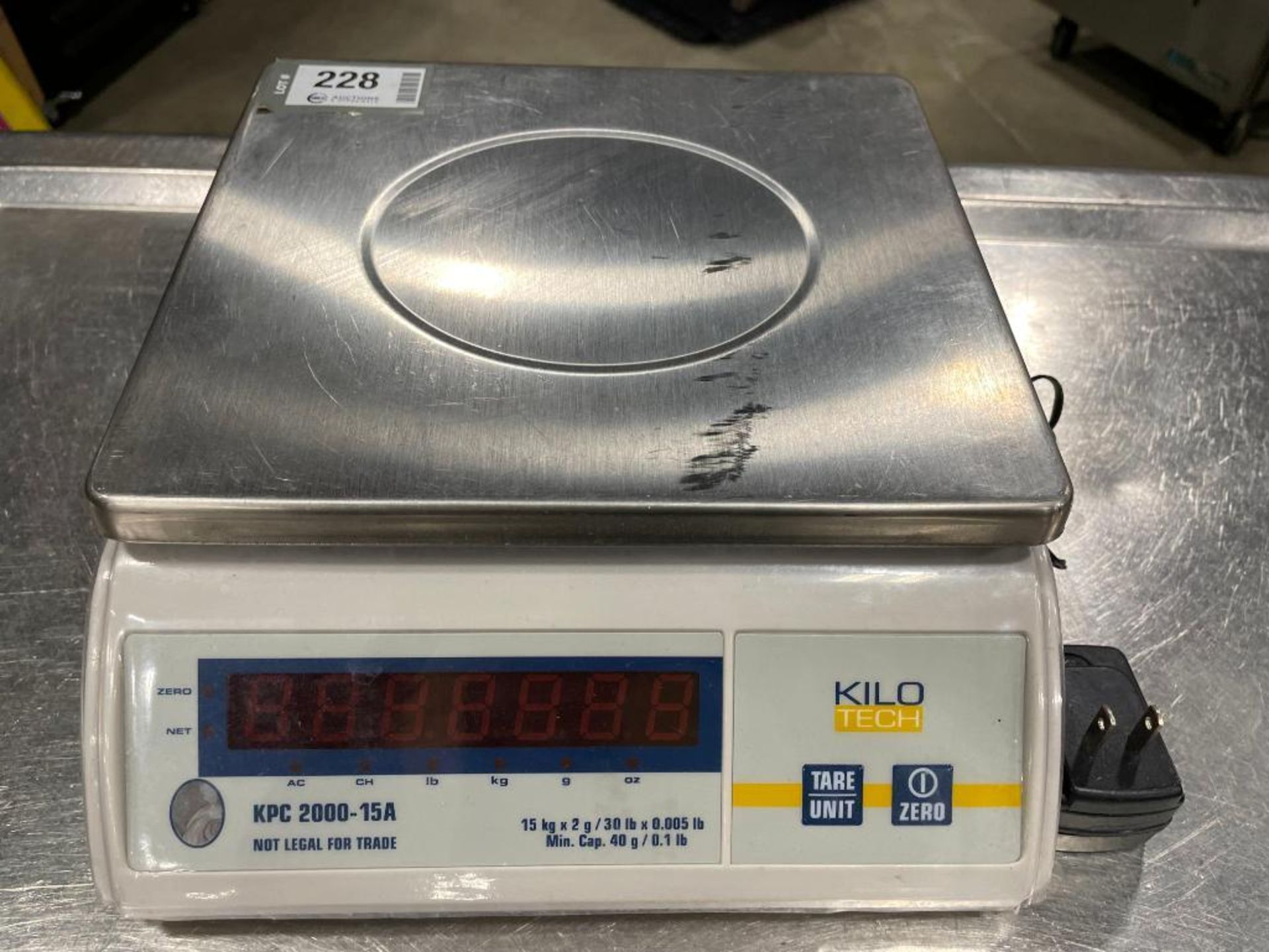 KILOTECH KPC 2000-15A PORTION SCALE - Image 7 of 9