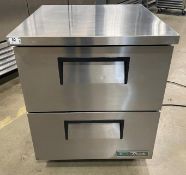 TRUE TUC-27D-2-HC STAINLESS STEEL UNDERCOUNTER COOLER WITH 2 DRAWERS