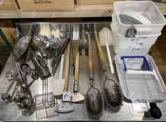 STAINLESS STEEL LADES, ICE SCOOPS, WIRE BRUSHES & FOOD STORAGE CONTAINER
