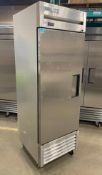 TRUE T-23-HC STAINLESS STEEL SINGLE SOLID DOOR REACH-IN COOLER