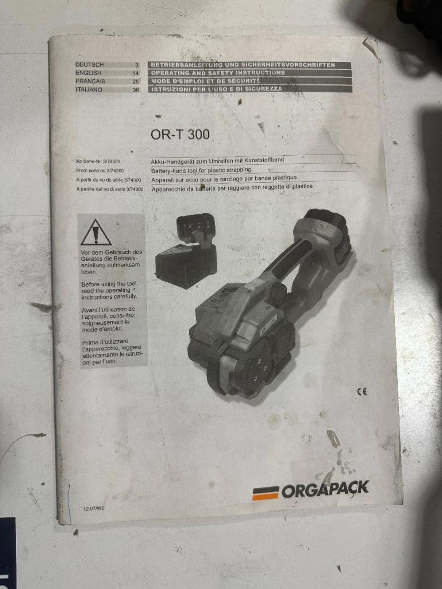 Orgapack OR-T 300 Battery Hand Tool For Plastic Strapping - Image 4 of 4