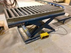 74" X 33' Hydraulic Scissor Lift Rolling Conveyor