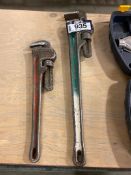 Lot of (1) Ridgid 24"Pipe Wrench and (1) Ridgid 18" Pipe Wrench