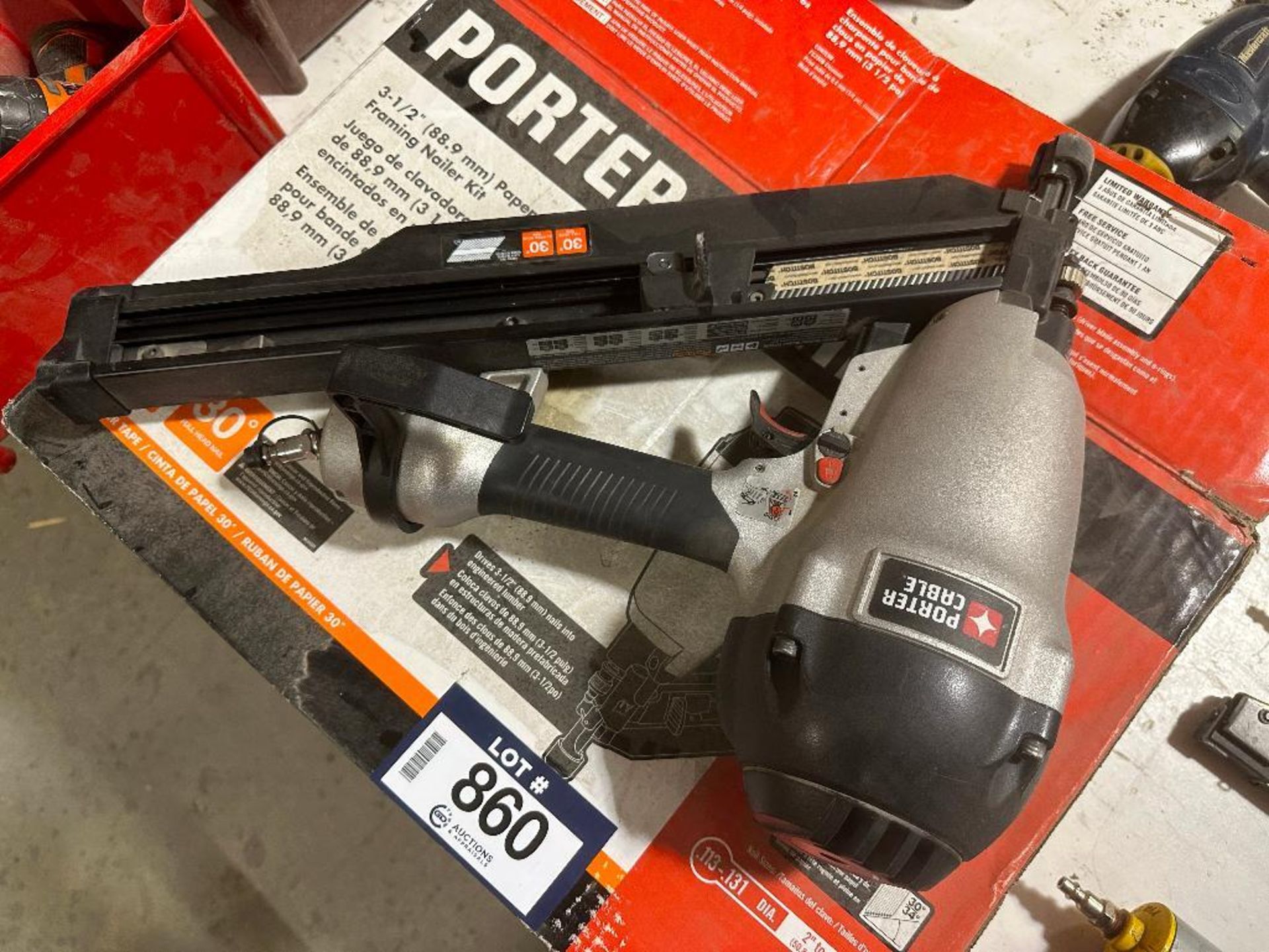 Potter Cable FC350B 3-1/2” Framing Nailer - Image 2 of 3